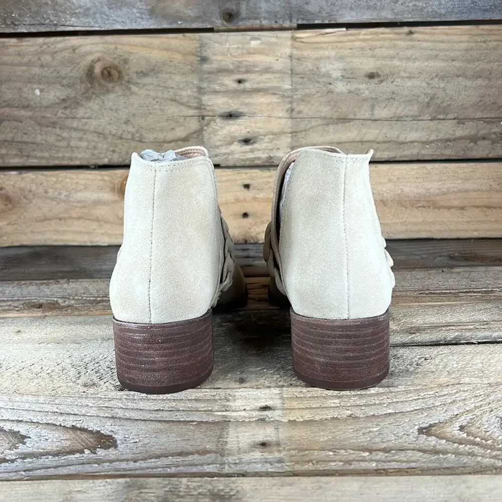 Kaanas Ra Western Bootie - Tan Suede Leather - 7 - New without box